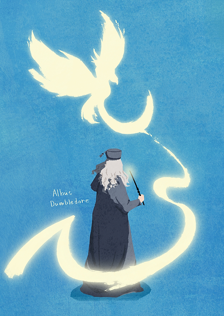 Dumbledore's Phoenix Patronus / PLATINA