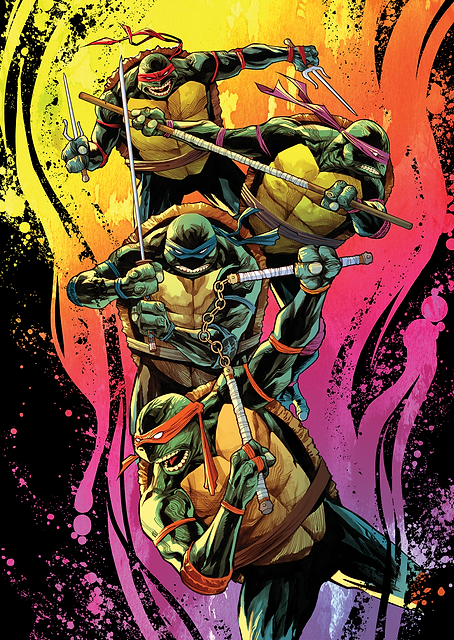 TMNT - Leonardo, Raphael, Michelangelo & Donatello / PLATINA