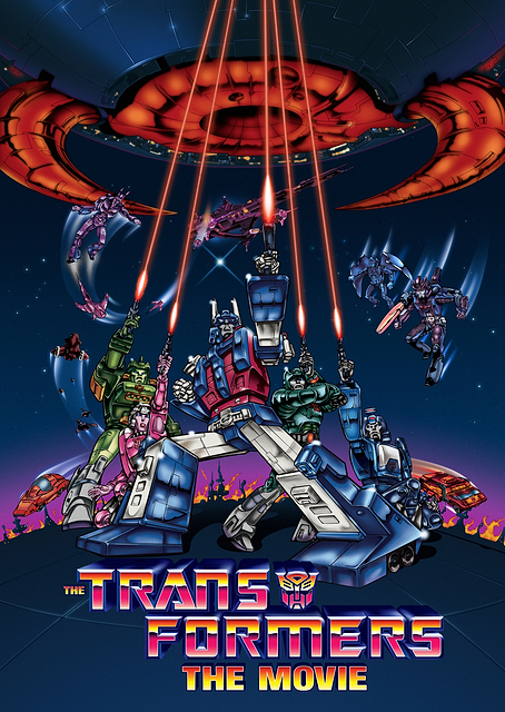 The Transformers: The Movie - Original 1986 Poster / PLATINA