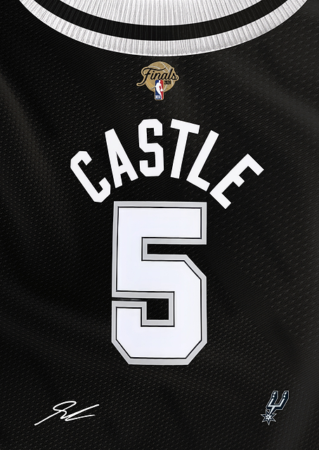 Castle's Spurs Finals 2026 Jersey / PLATINA