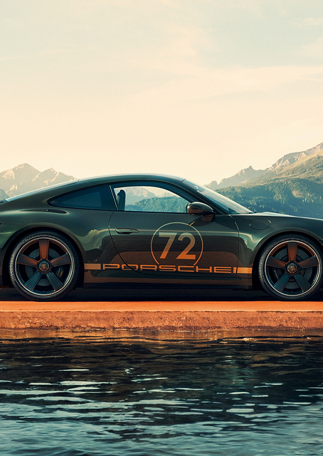 Porsche 911: Mountain Lake Serenity / PLATINA