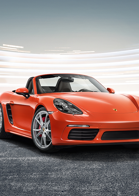 Vibrant Orange Porsche 718 Boxster / PLATINA
