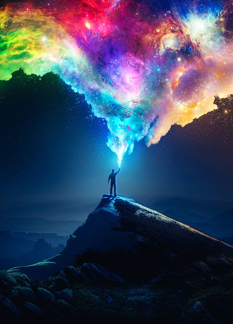 The beauty of space in the palm of your hand.