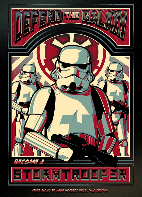  Fascinating metal poster featuring officially licensed Star Wars art.
