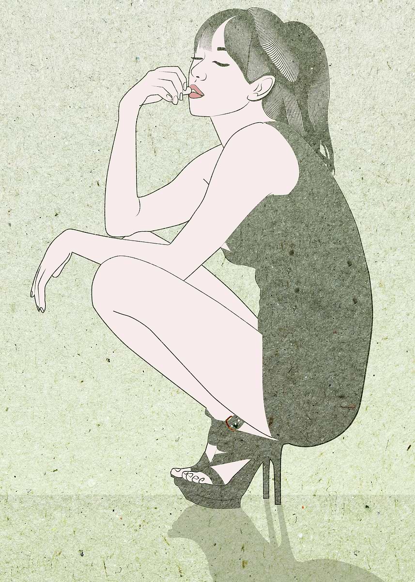 'Poise' Poster, picture, metal print, paint by Stevyn Llewellyn | Displate