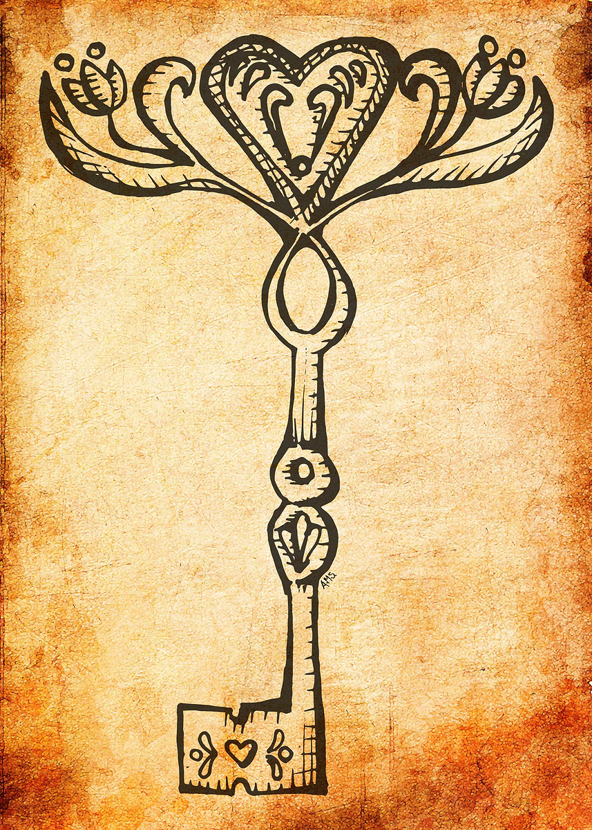 'Anna´s Key' Poster, picture, metal print, paint by Amaya Matos | Displate