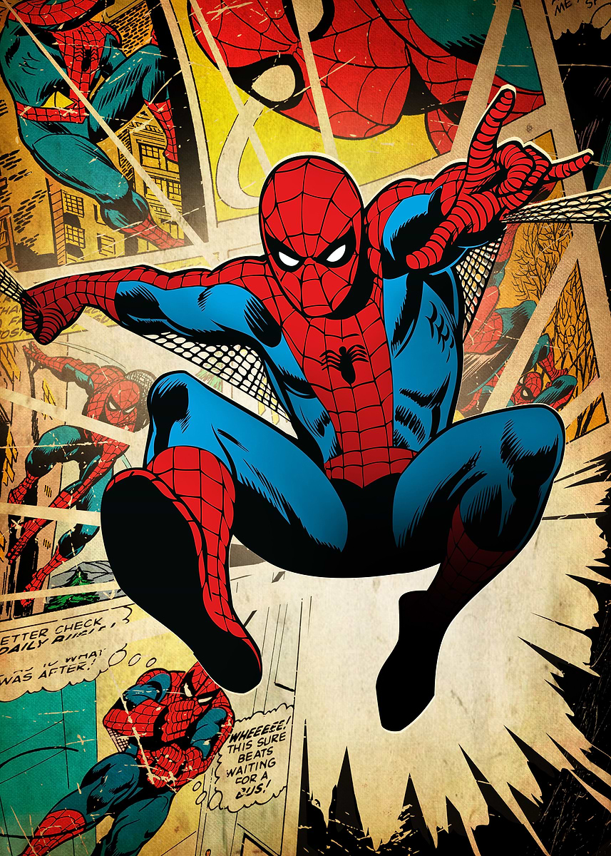 Spider-Man' Poster, picture, metal print, paint by Marvel