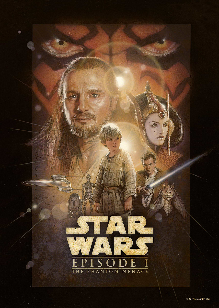 Star Wars Episode I: The Phantom Menace' Poster, picture, metal