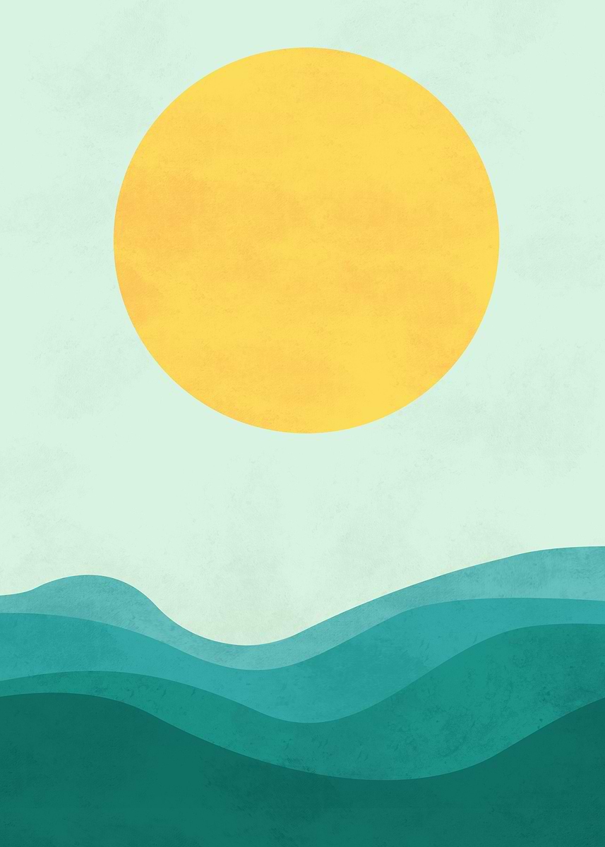 Seah Poster 'The Sea' Poster, picture, metal print, paint by Sokol Selmani | Displate