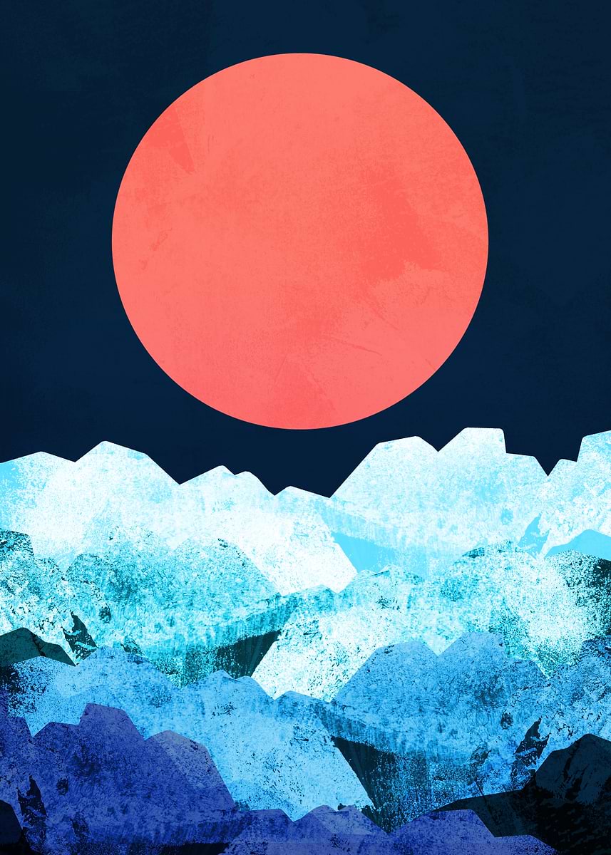 Cold Spring Deep Sea 'A cold spring's sea' Poster, picture, metal print, paint by Steve Wade ...