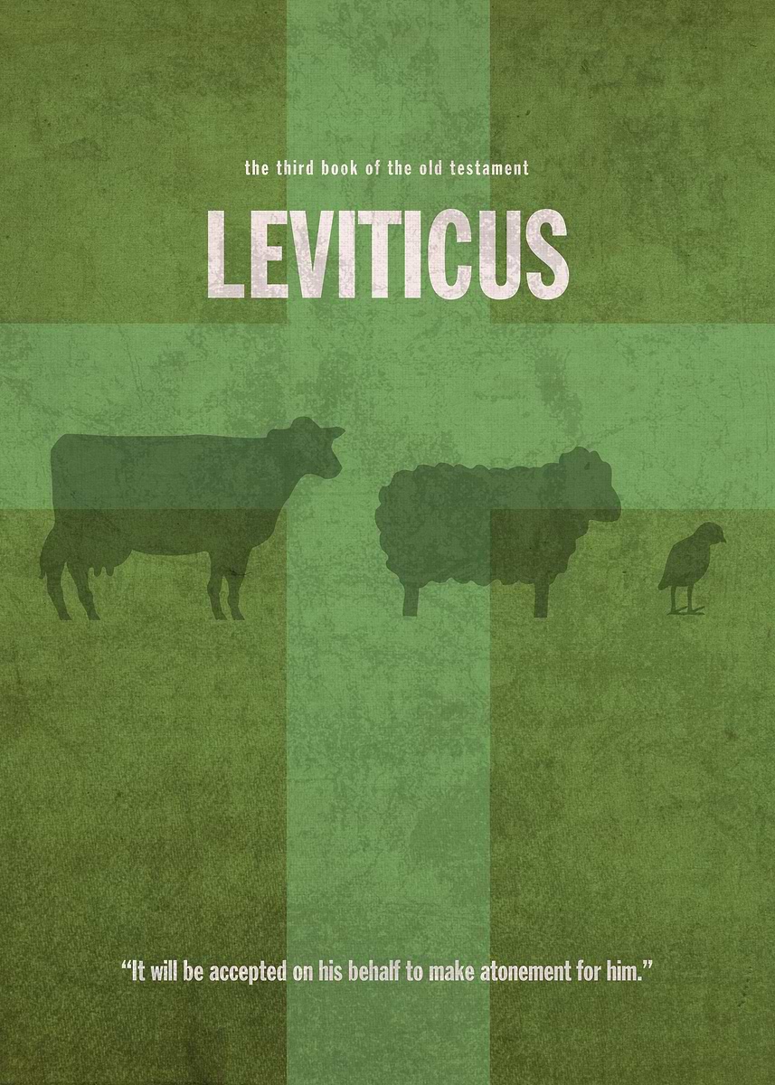 Leviticus Lettering 'Leviticus Books of the Old Testament Series 03' Poster, picture, metal ...