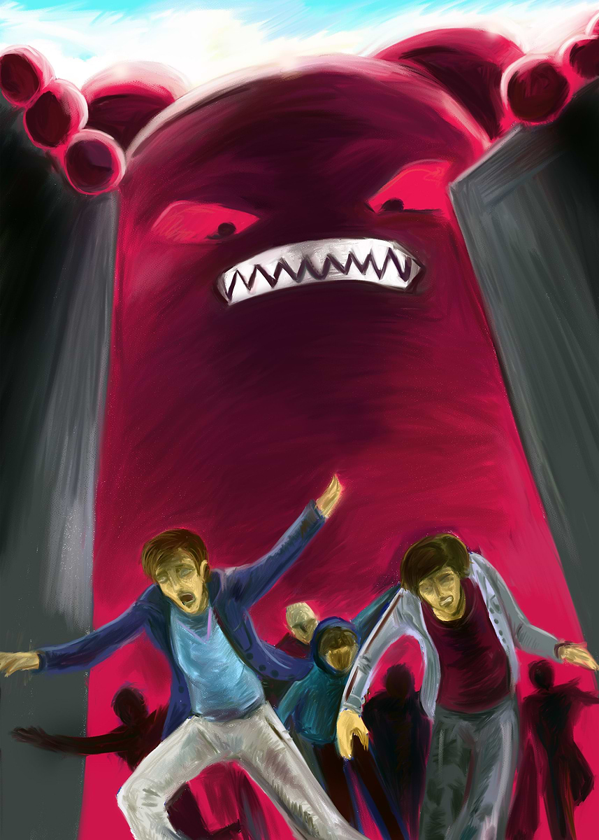 'Attack of the JellyBear' Poster, picture, metal print, paint by Bogdan ...