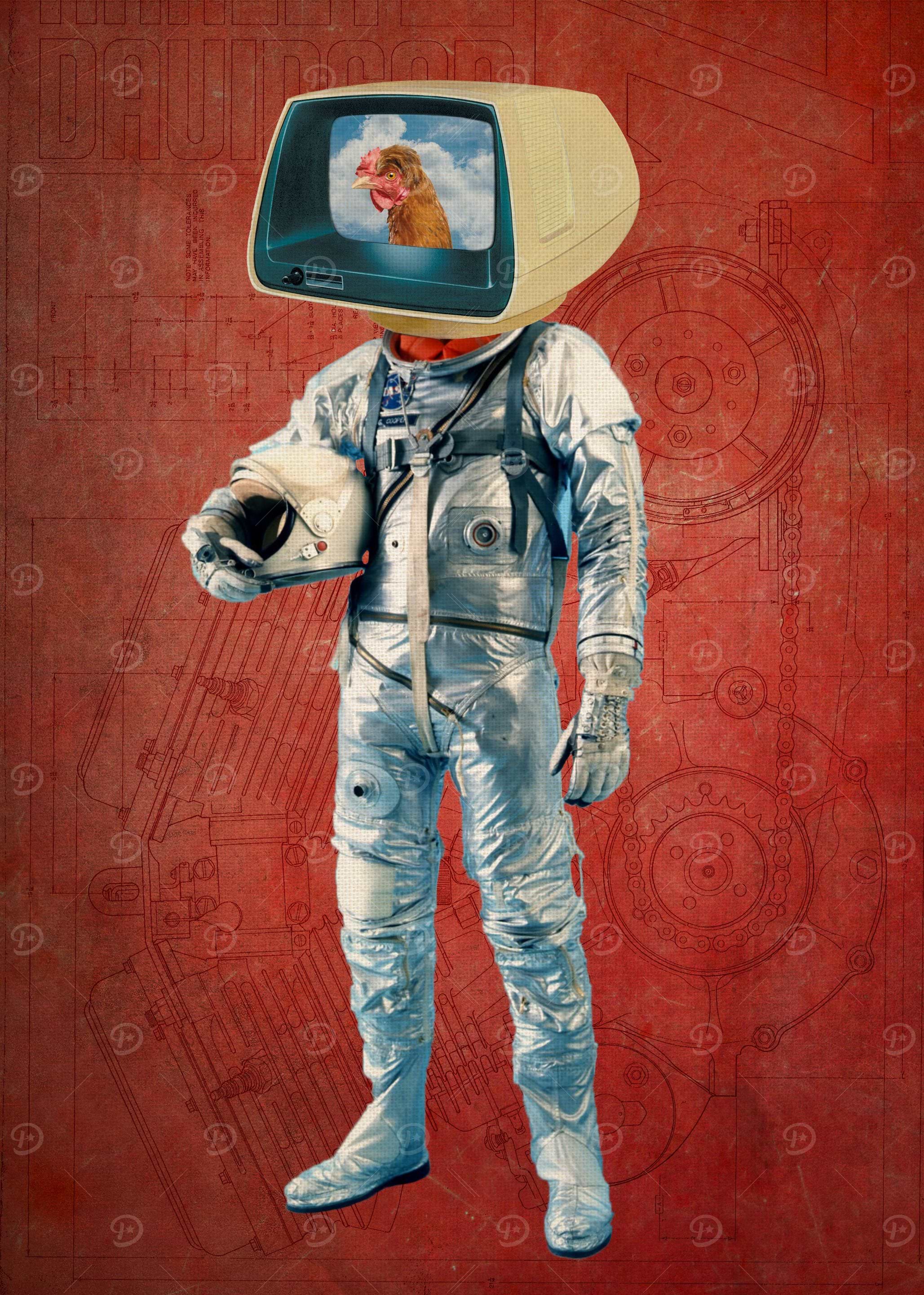 'The Future Is Here' Poster, picture, metal print, paint by elo marc ...
