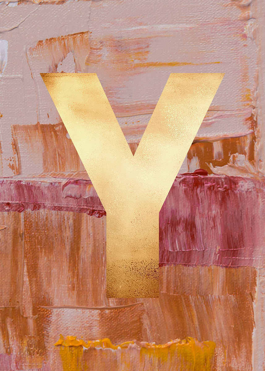 'LETTER Y' Poster, picture, metal print, paint by EKGH ArtStudio | Displate