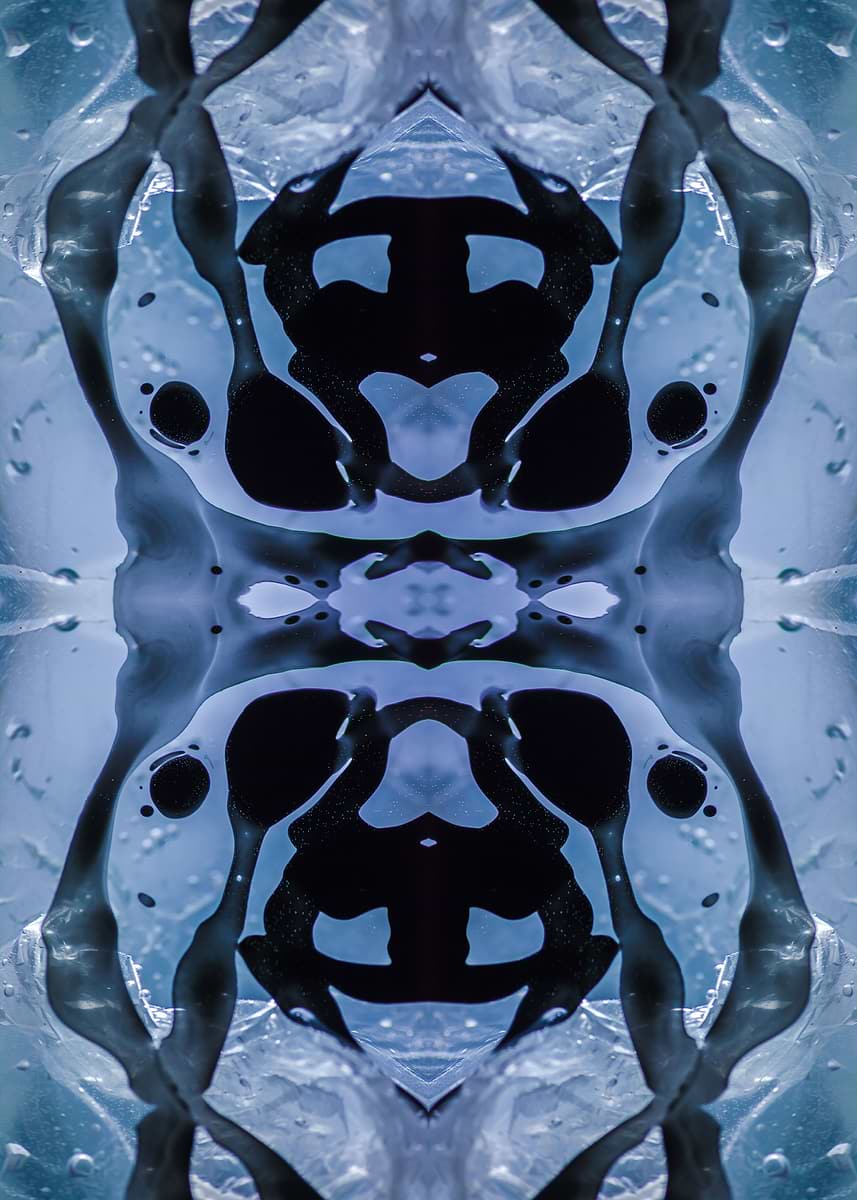 'Water Abstraction 1' Poster, picture, metal print, paint by ...