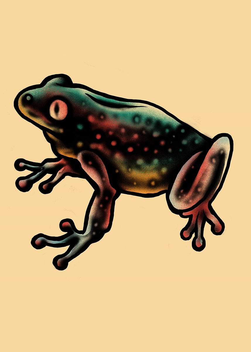 'Leopard frog' Poster, picture, metal print, paint by Tofan barmalisi ...