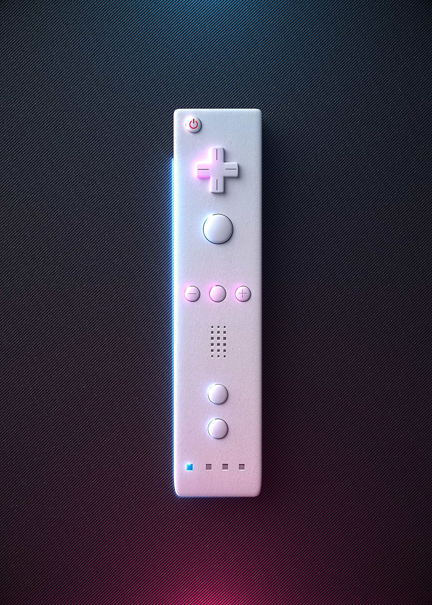 '3D N WII controller ' Poster, picture, metal print, paint by Jose ...