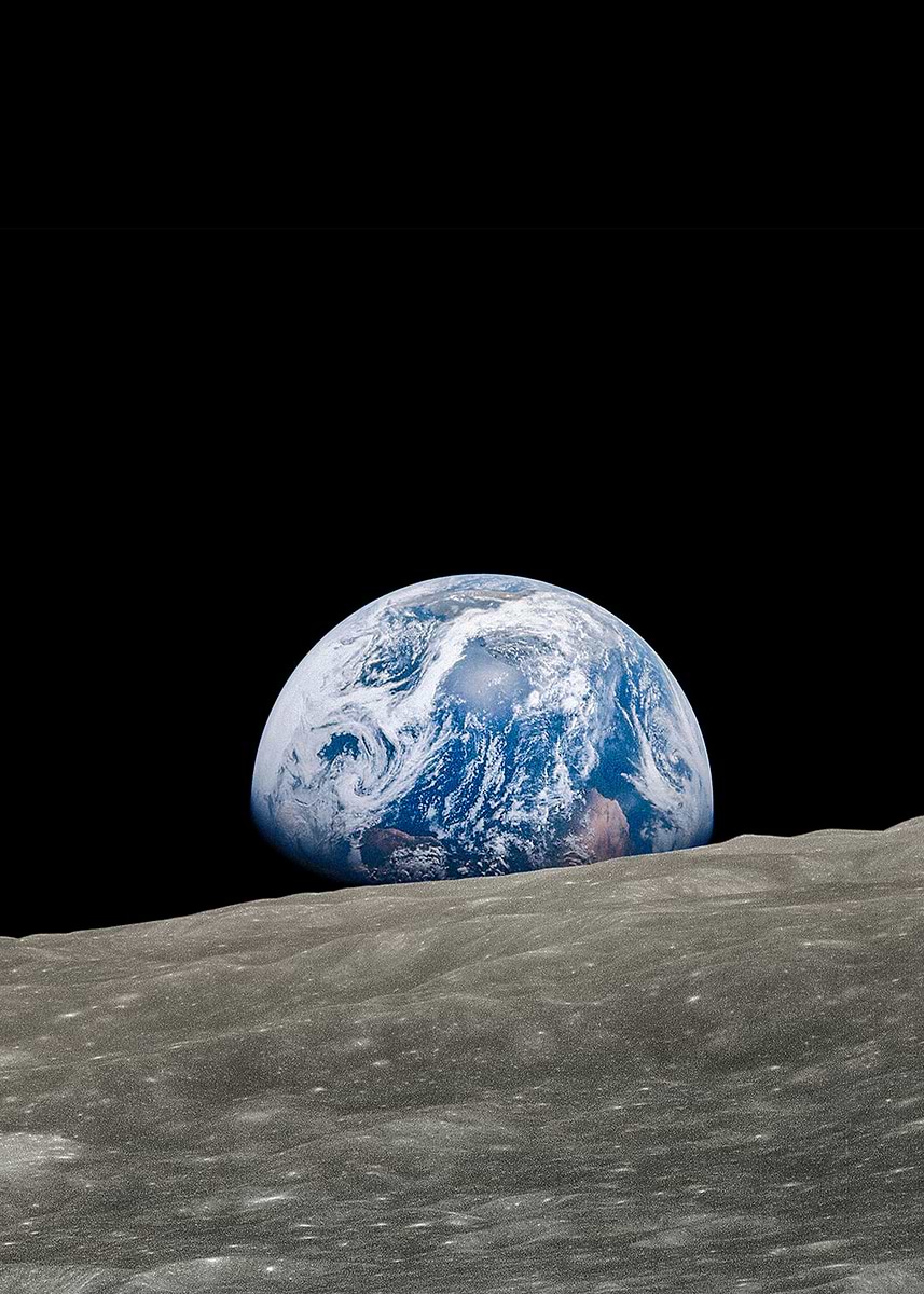 'Earthrise' Poster, picture, metal print, paint by Tim Emmert | Displate