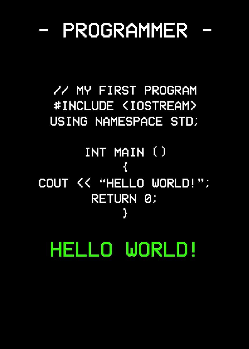 My First Programme 'My First Program' Poster, picture, metal print, paint by Dylan Esteves ...