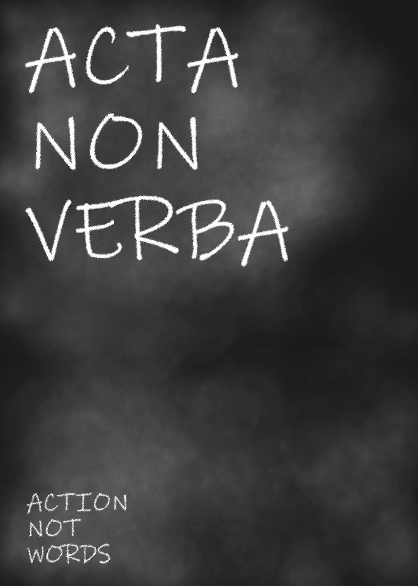 'Action Not Words' Poster, picture, metal print, paint by Creatify ...