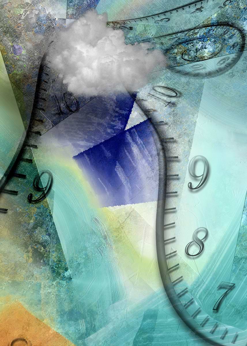 'Time Abstract' Poster, picture, metal print, paint by Bruce Rolff ...