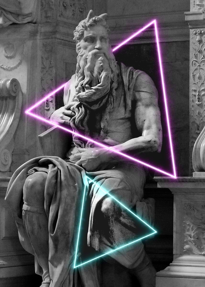 Mos Angelo 'Mos di Michelangelo' Poster, picture, metal print, paint by Aphantasiv ...
