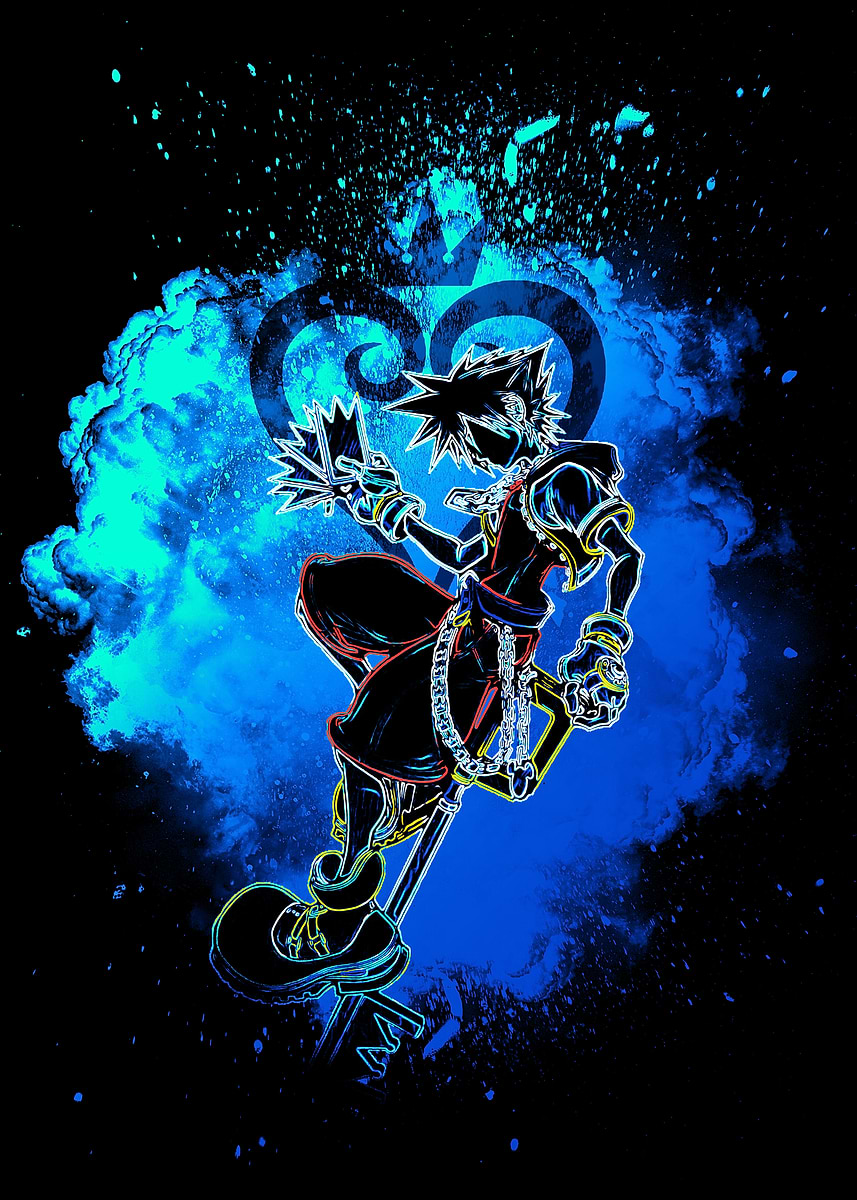 Master of Keys Soul' Poster, picture, metal print, paint by Donnie