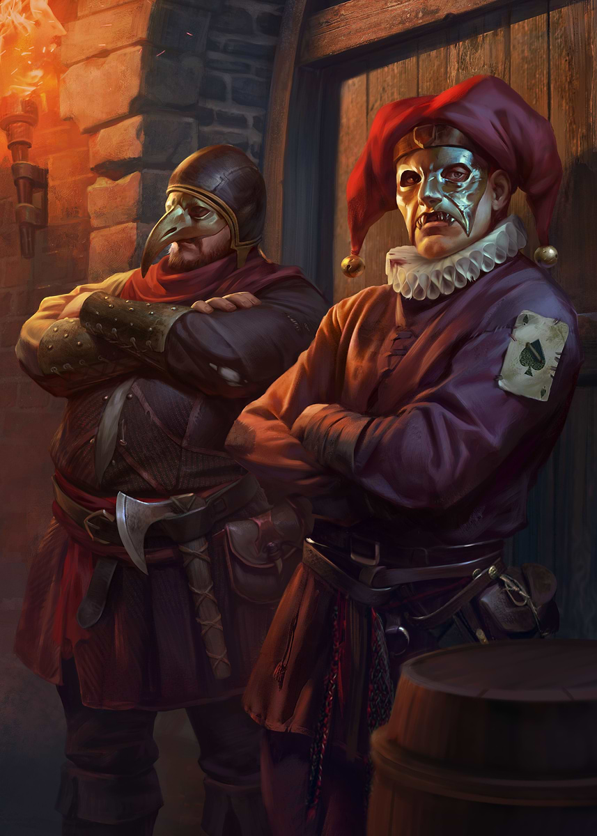 Casino Bouncers' Poster, picture, metal print, paint by GWENT