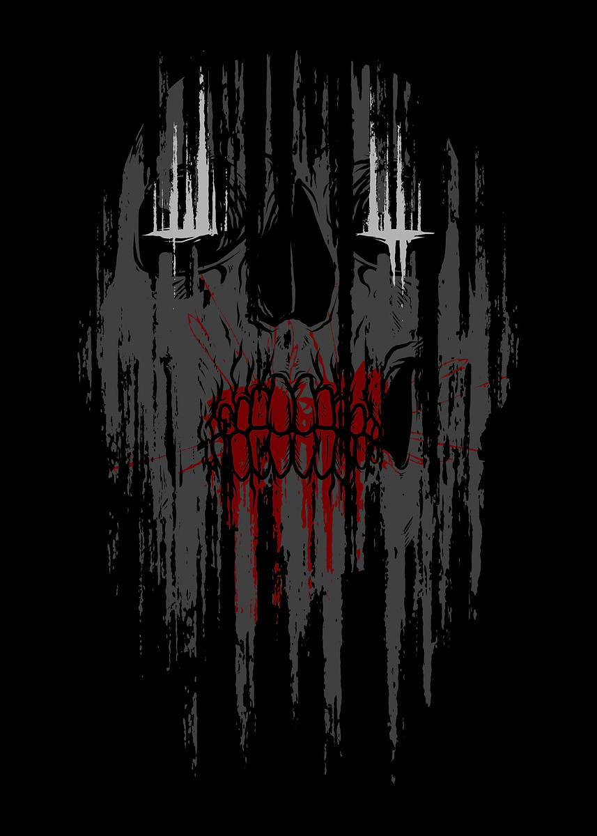 Rust Skull Background 'Skull Rust' Poster, picture, metal print, paint by Quilimo Studio ...