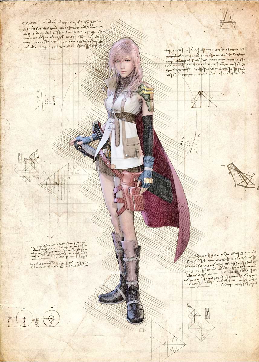 Lightning FFXIII' Poster, picture, metal print, paint by Geeky