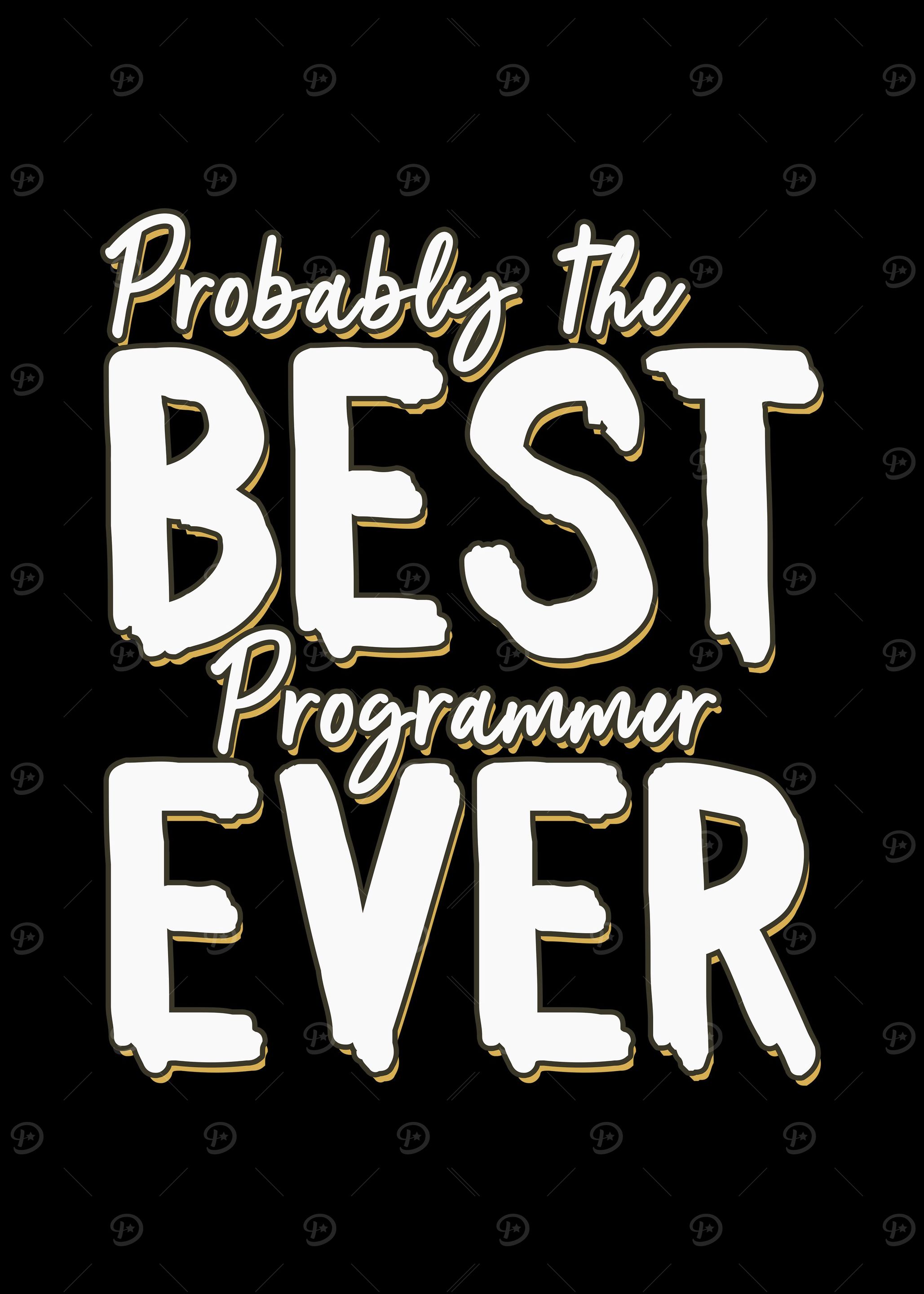 'Best Programmer Ever' Poster, picture, metal print, paint by Nasmed ...