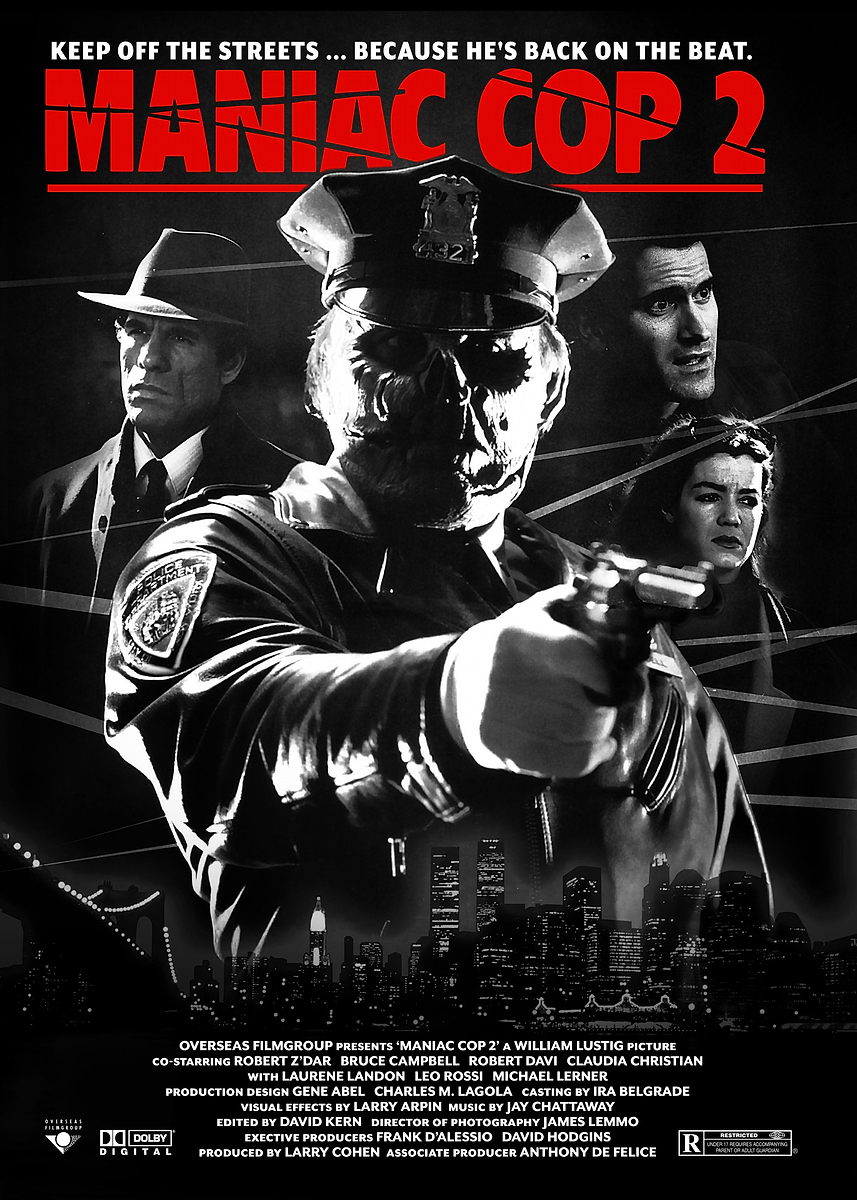 Maniac Cop 2' Poster, picture, metal print, paint by Owlbear