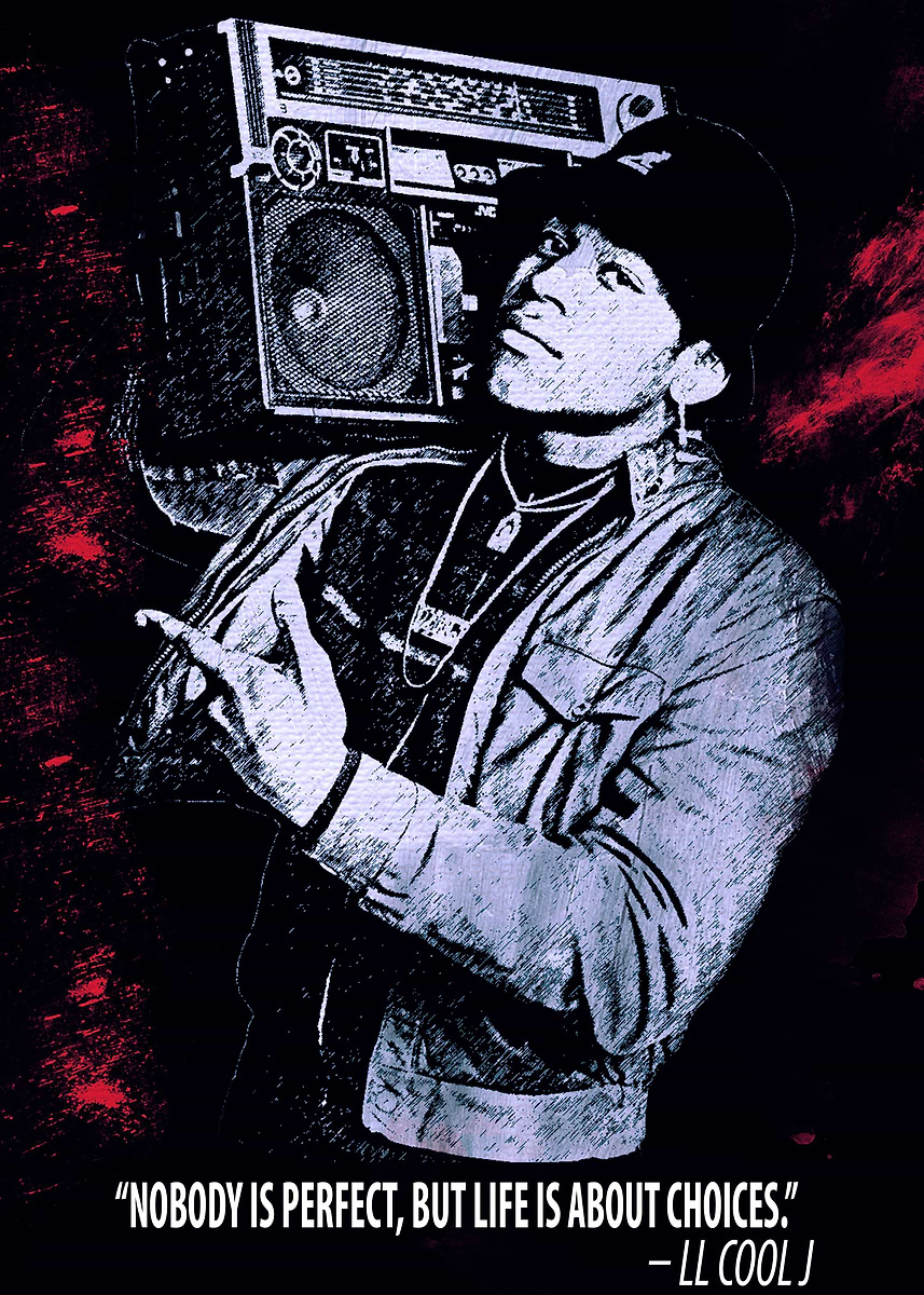 LL Cool J' Poster, picture, metal print, paint by ru ke | Displate