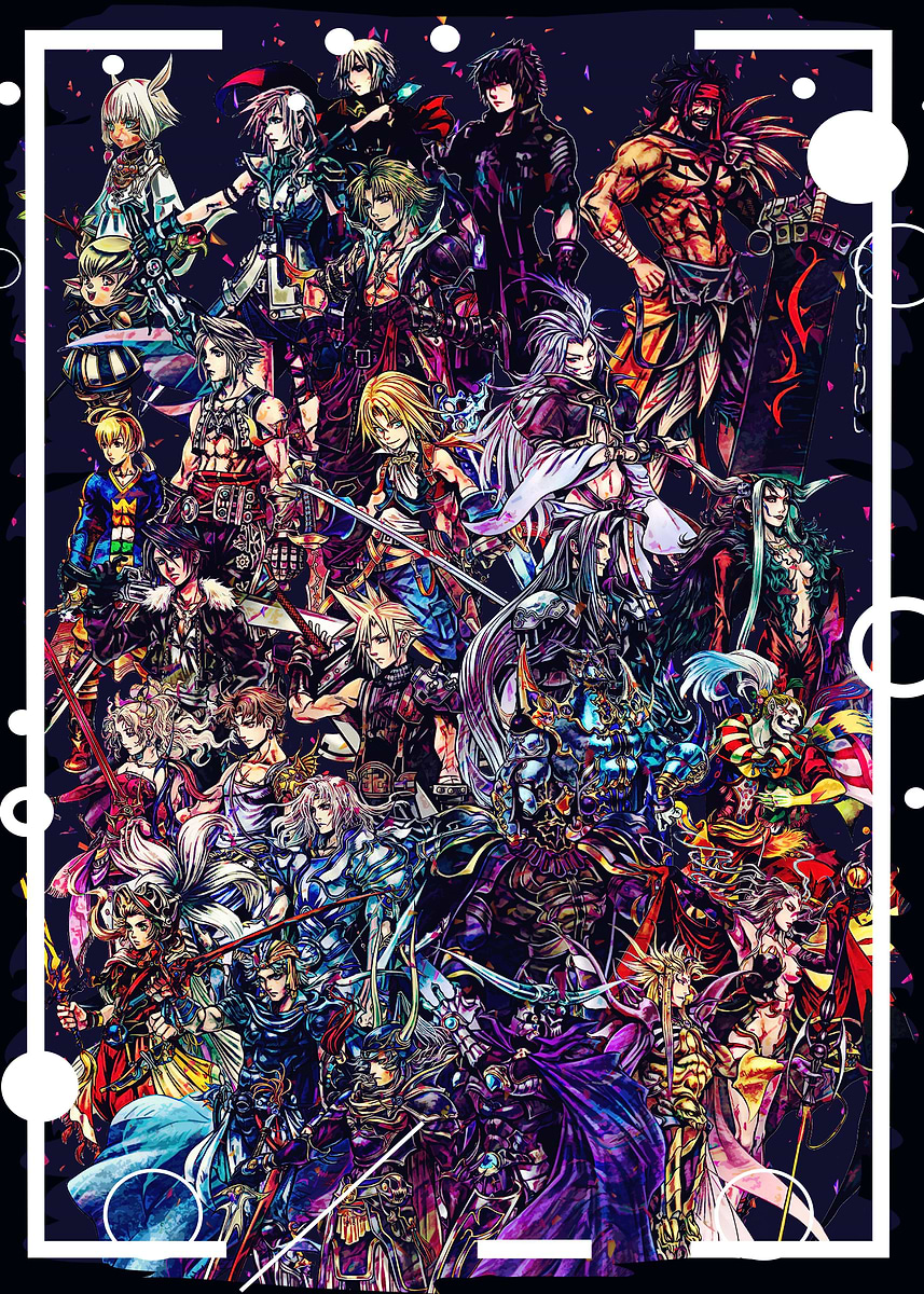 Dissidia abstract ' Poster, picture, metal print, paint by