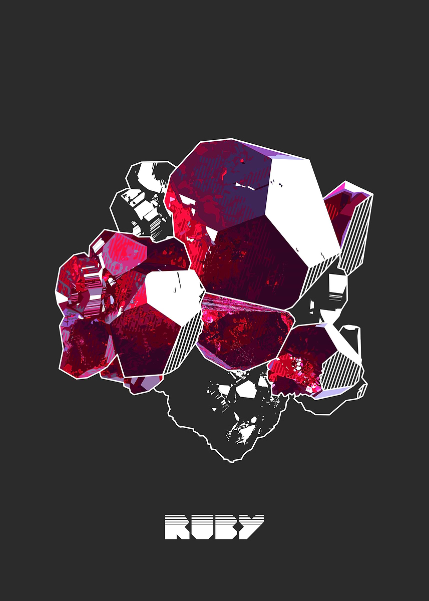 Ruby Radeon Poster 'Ruby' Poster, picture, metal print, paint by Eran Fowler | Displate