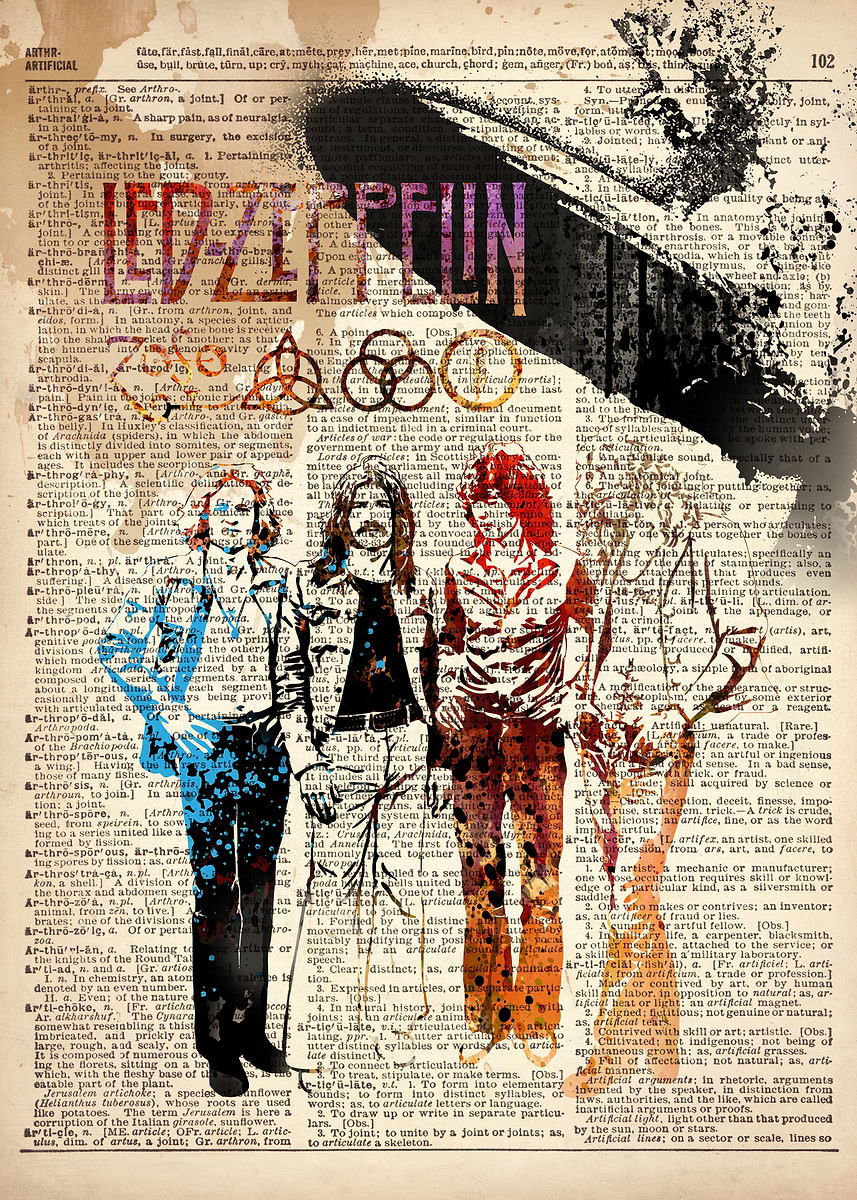 'ROCK ART' Poster, picture, metal print, paint by Art popop | Displate