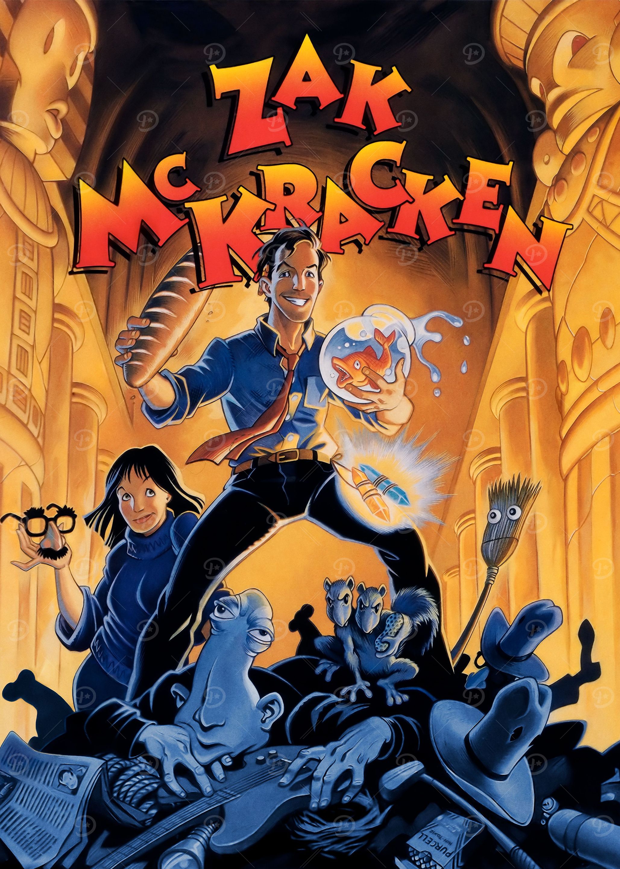 Zak Mckracken' Poster, picture, metal print, paint by BitNerd