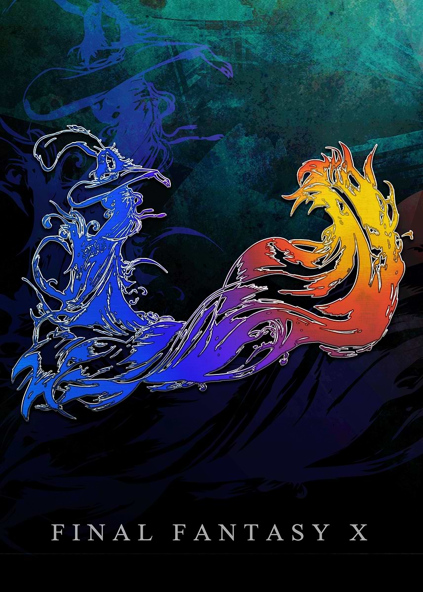 FINAL FANTASY ポスター Final Fantasy X Promo Ad Poster - Japan Japanese Not For Sale B2