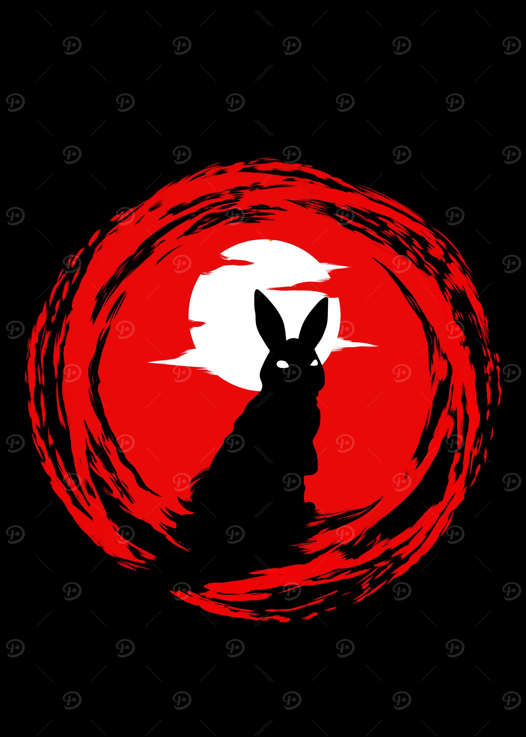 'killer rabbit' Poster, picture, metal print, paint by dam art | Displate