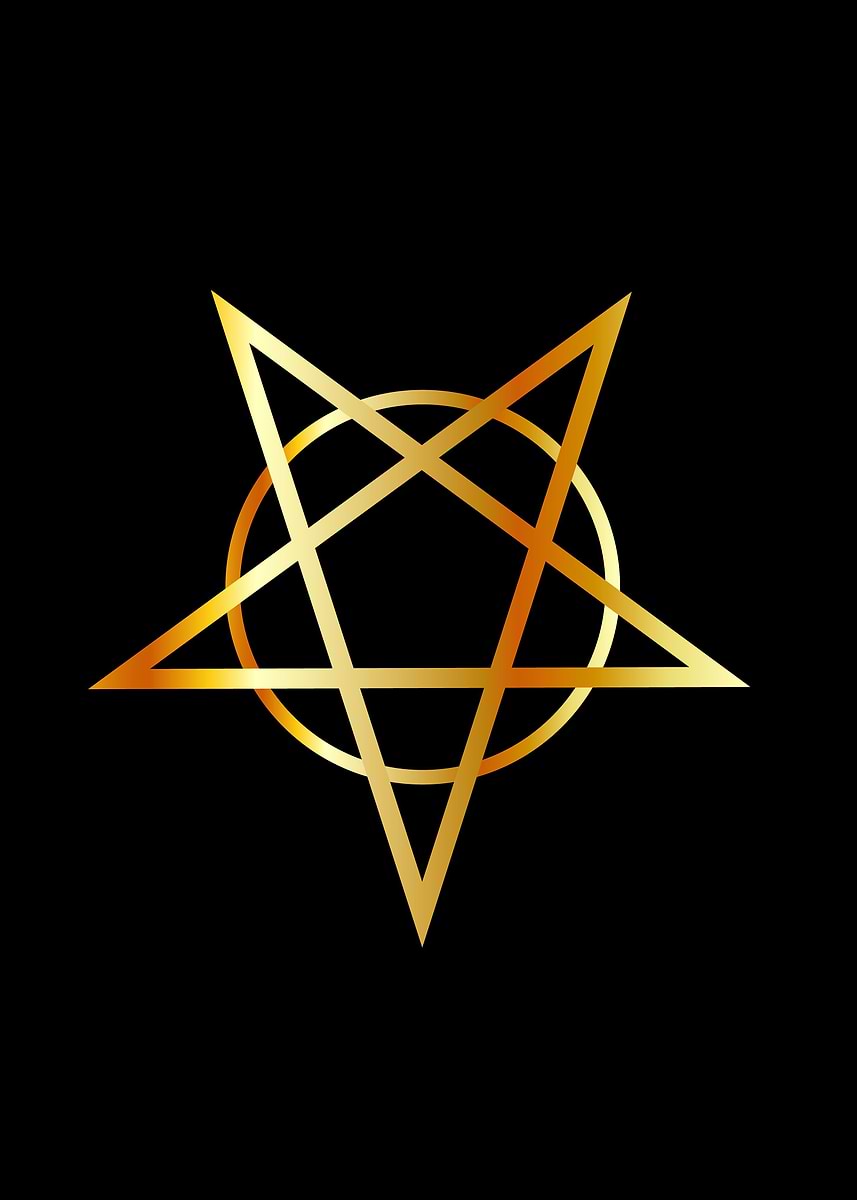 'Inverted upside down star' Poster, picture, metal print, paint by ...