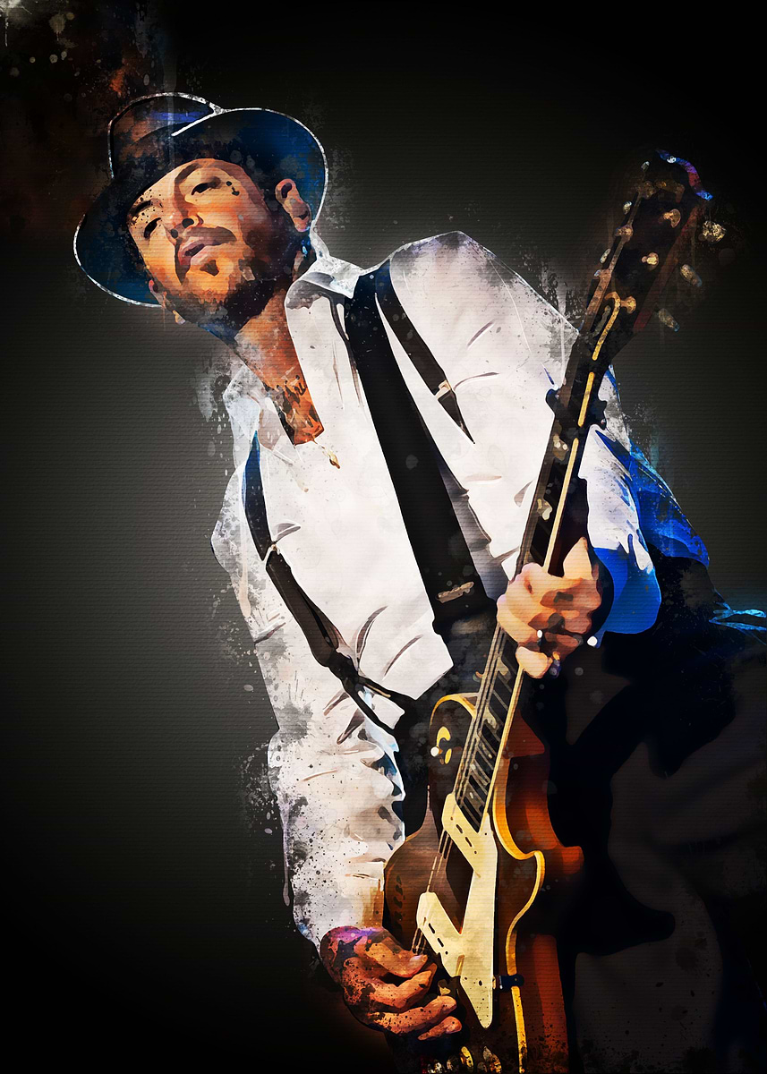 Mike Ness' Poster, picture, metal print, paint by Muhammad Irsan