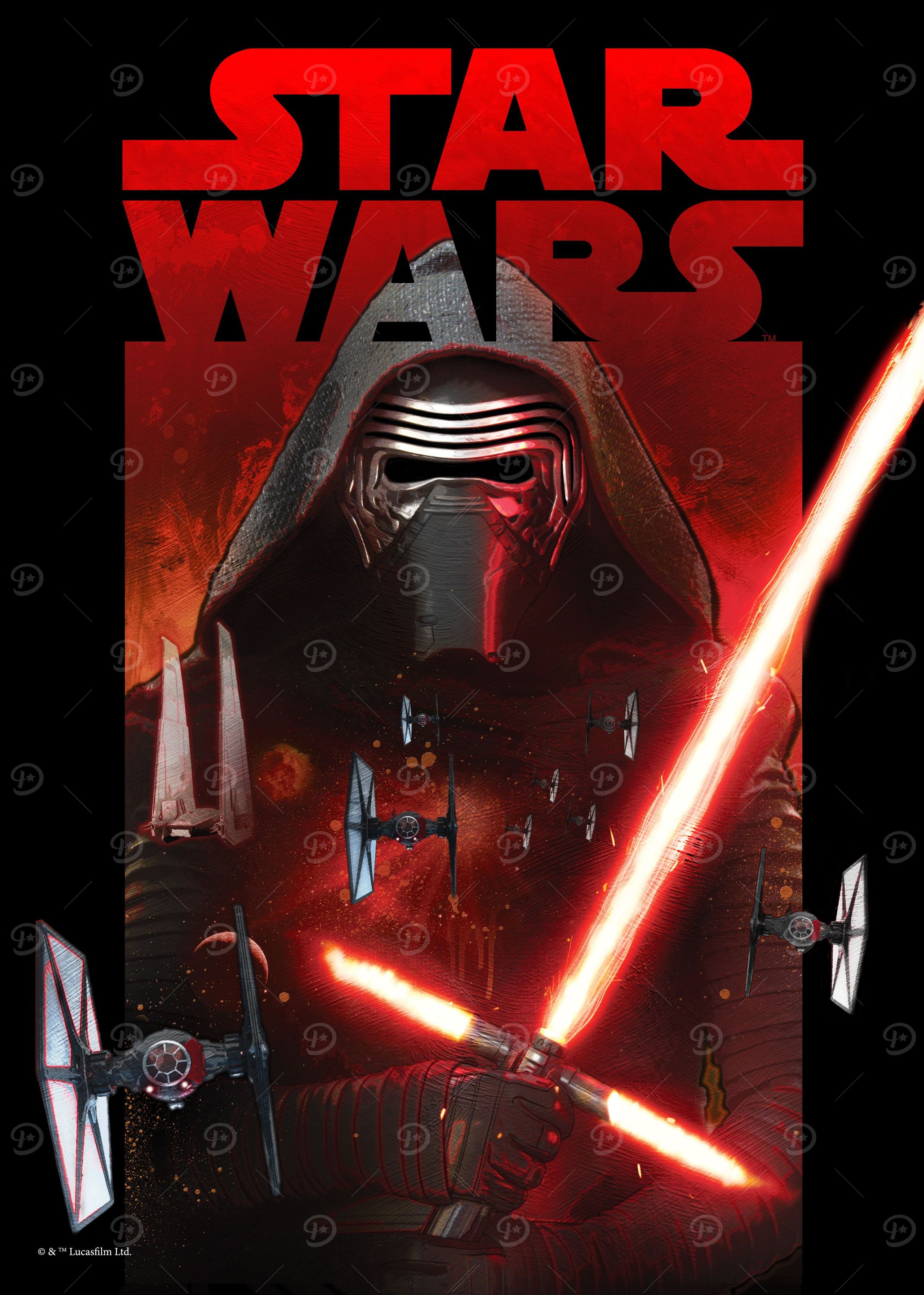 Kylo Ren' Poster, picture, metal print, paint by Star Wars