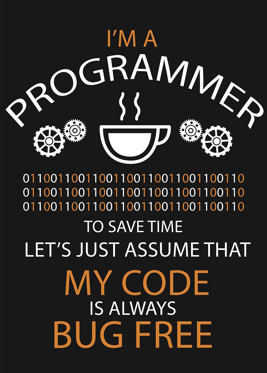 'I Am A Programmer Funny' Poster, picture, metal print, paint by ...