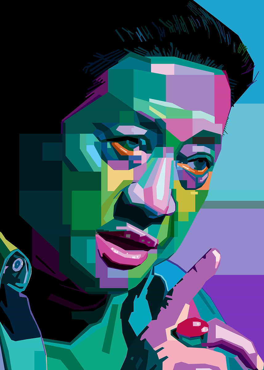 Poster Rendra 'WS Rendra' Poster, picture, metal print, paint by Erfan Efendi | Displate