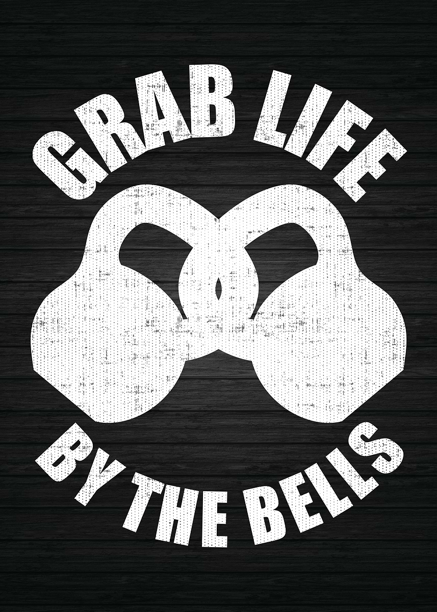 'Grab Life By Kettlebell' Poster, picture, metal print, paint by Susumu ...
