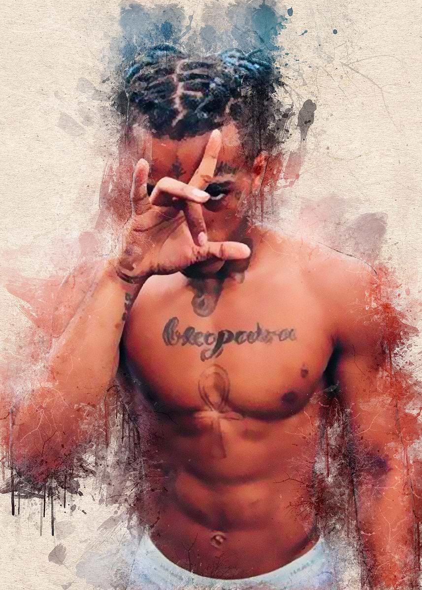 xxxtentacionポスター Amazon.co.jp: ラミネート加工XXXtentacionポスター クロスド