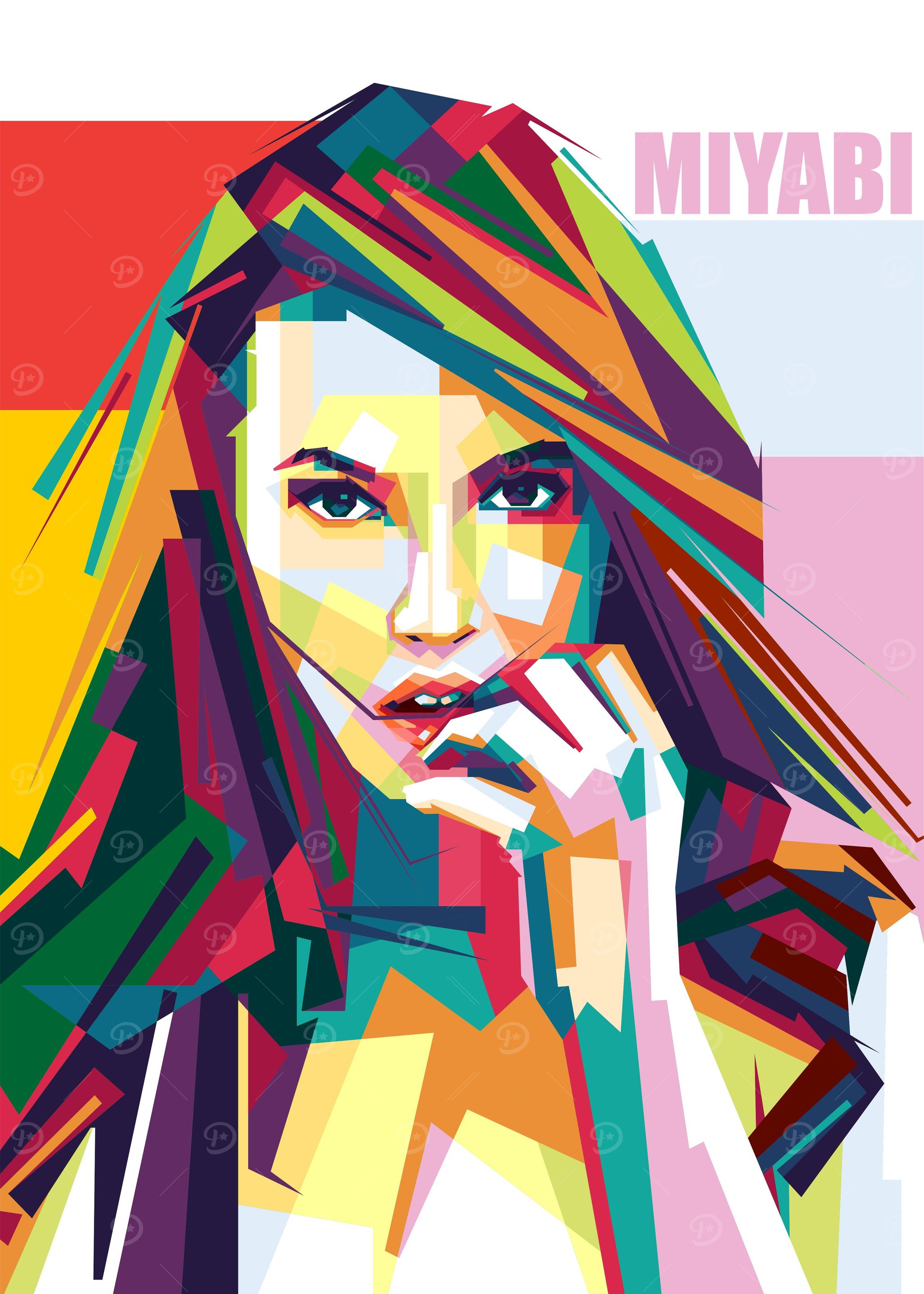 miyabi' Poster, picture, metal print, paint by Fill Artwork | Displate