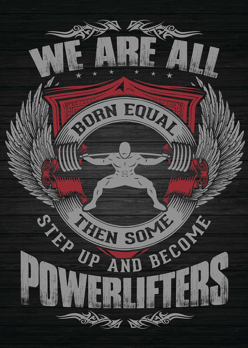 Powerlifting Motivation Poster, Picture & Metal Print – Weightlifting ...