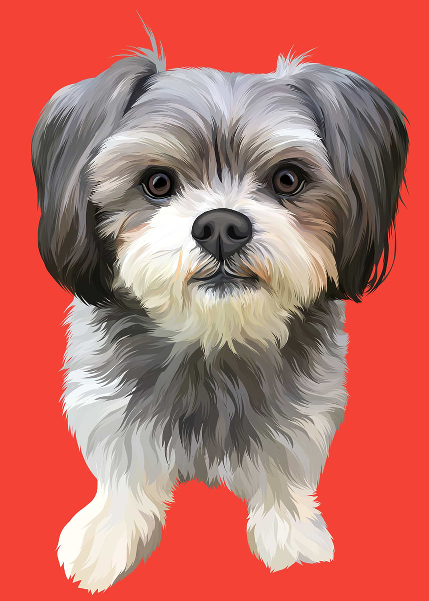 Dog Vector Poster 'The Dog Vector' Poster, picture, metal print, paint by Ega WaMa | Displate
