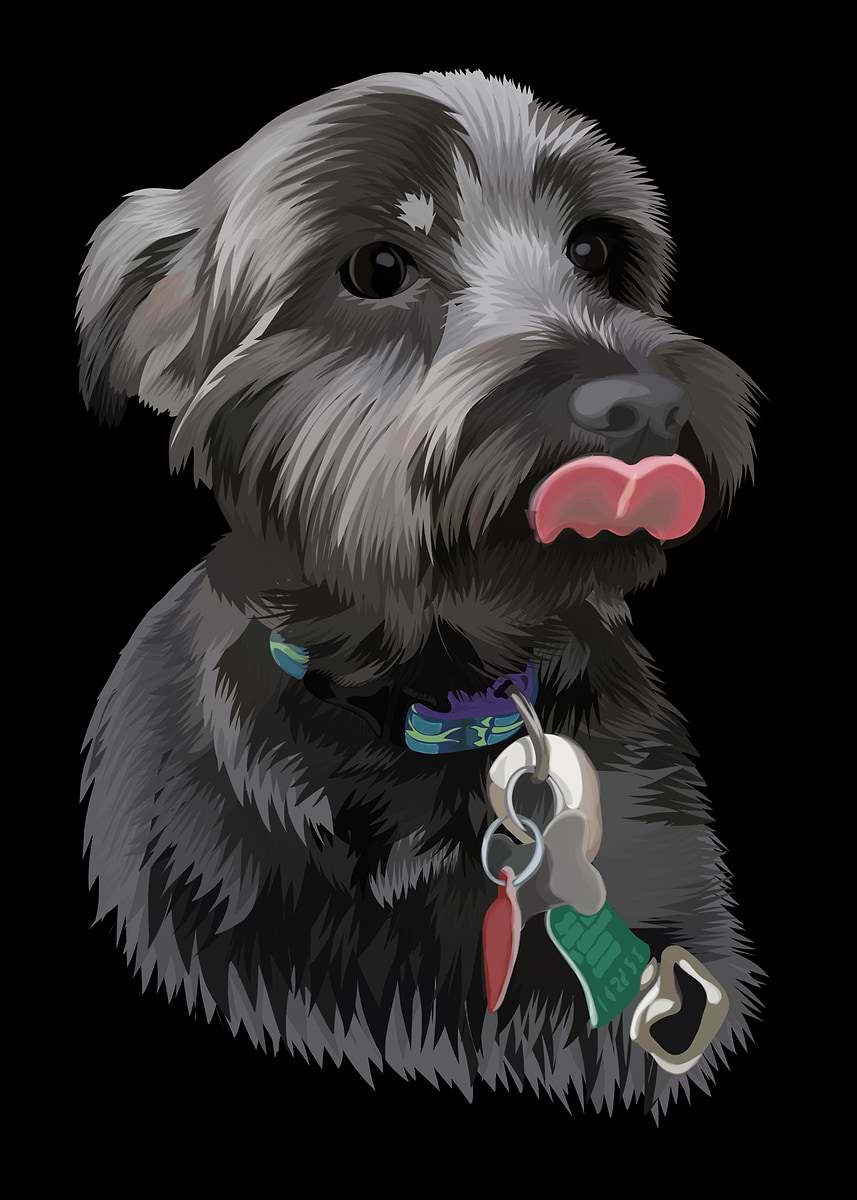 Dog Vector Poster 'The Dog Vector ' Poster, picture, metal print, paint by Ega WaMa ...